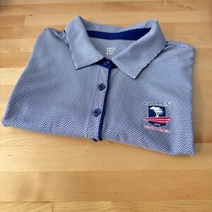 EPNY GOLF US OPEN 2019 Pebble‎ Beach Polo Shirt women's Large Blue White Stripe